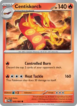 Pokémon-Karte Centiskorch 010/084