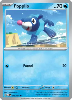 Pokémon-Karte Popplio 018/084