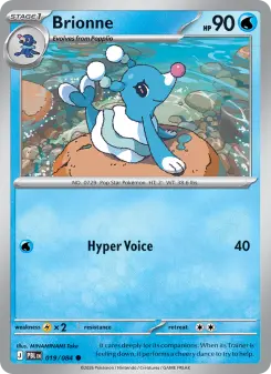 Pokémon-Karte Brionne 019/084