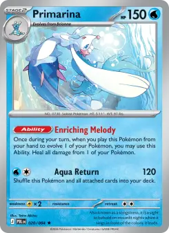 Pokémon-Karte Primarina 020/084