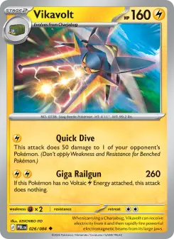 Pokémon-Karte Vikavolt 026/084