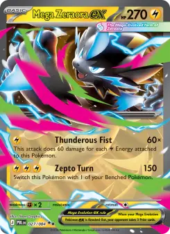 Pokémon-Karte Mega Zeraora ex 027/084