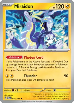 Pokémon-Karte Miraidon 028/084