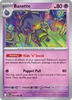 Pokémon-Karte Banette 034/084