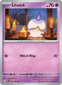 Pokémon-Karte Litwick 036/084