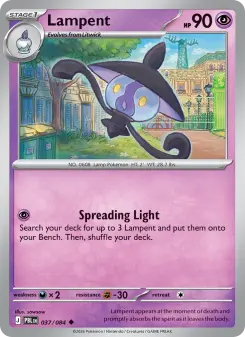 Pokémon-Karte Lampent 037/084