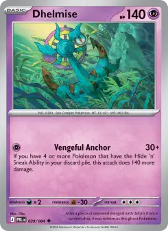 Pokémon-Karte Dhelmise 039/084