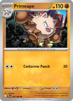 Pokémon-Karte Primeape 043/084