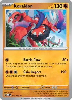 Pokémon-Karte Koraidon 047/084