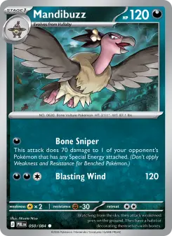 Pokémon-Karte Mandibuzz 050/084