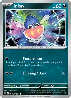 Pokémon-Karte Inkay 051/084
