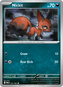 Pokémon-Karte Nickit 053/084
