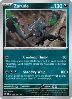 Pokémon-Karte Zarude 056/084