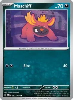 Pokémon-Karte Maschiff 057/084