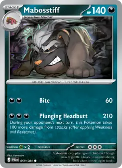 Pokémon-Karte Mabosstiff 058/084