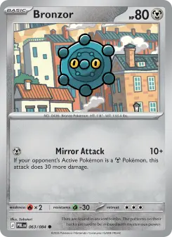 Pokémon-Karte Bronzor 063/084
