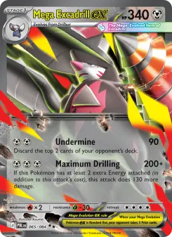 Pokémon-Karte Mega Excadrill ex 065/084