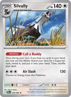 Pokémon-Karte Silvally 070/084