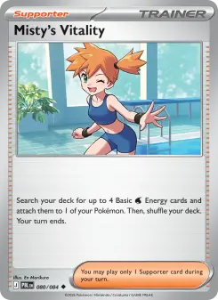 Pokémon-Karte Misty's Vitality 080/084