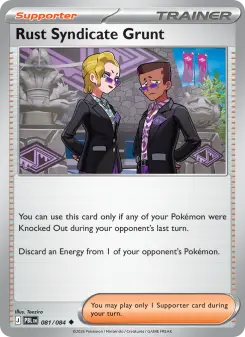 Pokémon-Karte Rust Syndicate Grunt 081/084