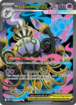 Pokémon-Karte Mega Chandelure ex 099/084