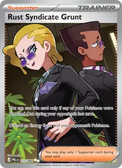 Pokémon-Karte Rust Syndicate Grunt 112/084