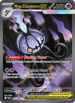 Pokémon-Karte Mega Chandelure ex 115/084