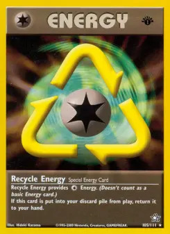 Pokémon-Karte Recycle Energy 105/111