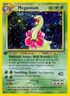 Pokémon-Karte Meganium 011/111
