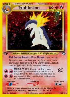 Pokémon-Karte Typhlosion 018/111