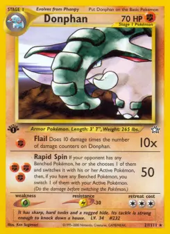 Pokémon-Karte Donphan 021/111