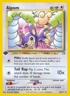 Pokémon-Karte Aipom 026/111