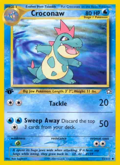 Pokémon-Karte Croconaw 032/111