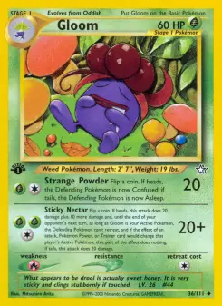 Pokémon-Karte Gloom 036/111