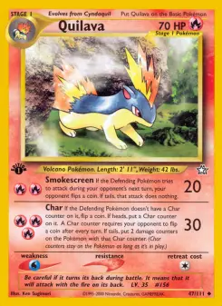Pokémon-Karte Quilava 047/111