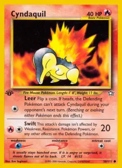 Pokémon-Karte Cyndaquil 056/111