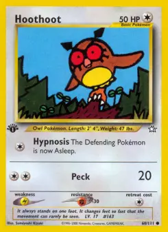 Pokémon-Karte Hoothoot 060/111