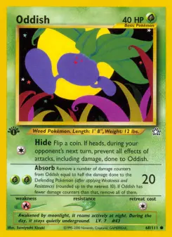 Pokémon-Karte Oddish 068/111