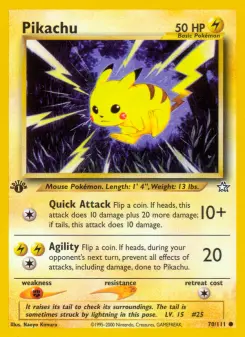 Pokémon-Karte Pikachu 070/111