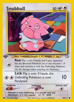Pokémon-Karte Snubbull 074/111