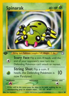 Pokémon-Karte Spinarak 075/111