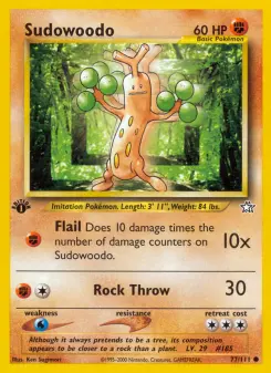 Pokémon-Karte Sudowoodo 077/111