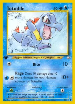 Pokémon-Karte Totodile 080/111