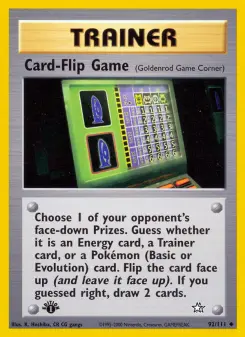 Pokémon-Karte Card-Flip Game 092/111
