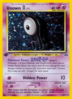 Pokémon-Karte Unown [A] 014/075