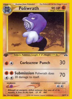 Pokémon-Karte Poliwrath 028/075