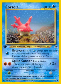 Pokémon-Karte Corsola 037/075
