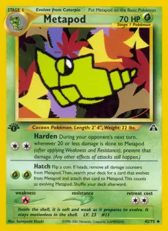 Pokémon-Karte Metapod 042/075