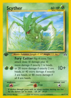 Pokémon-Karte Scyther 046/075