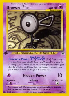 Pokémon-Karte Unown [F] 048/075